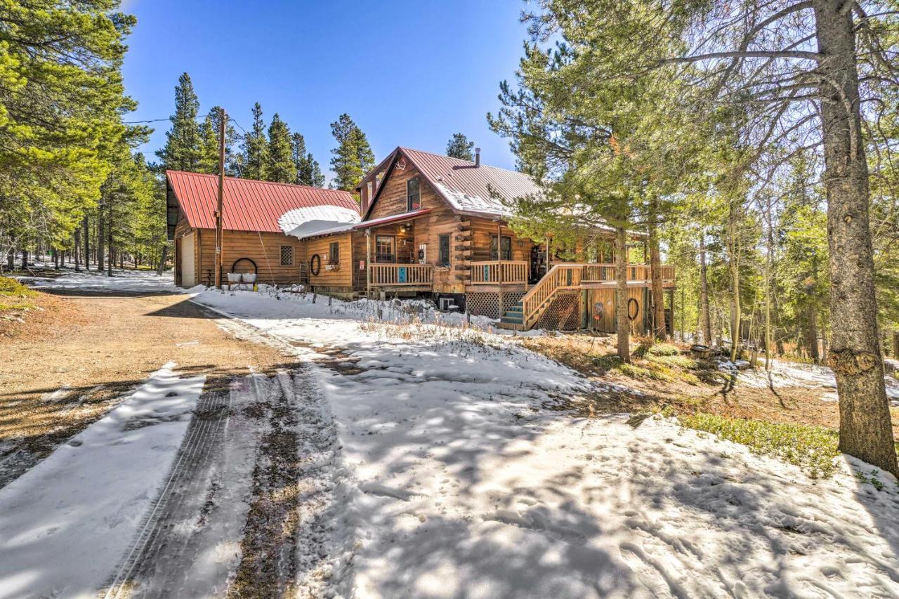 Secluded Black Hawk Log Cabin With Fire Pit! Exteriör bild