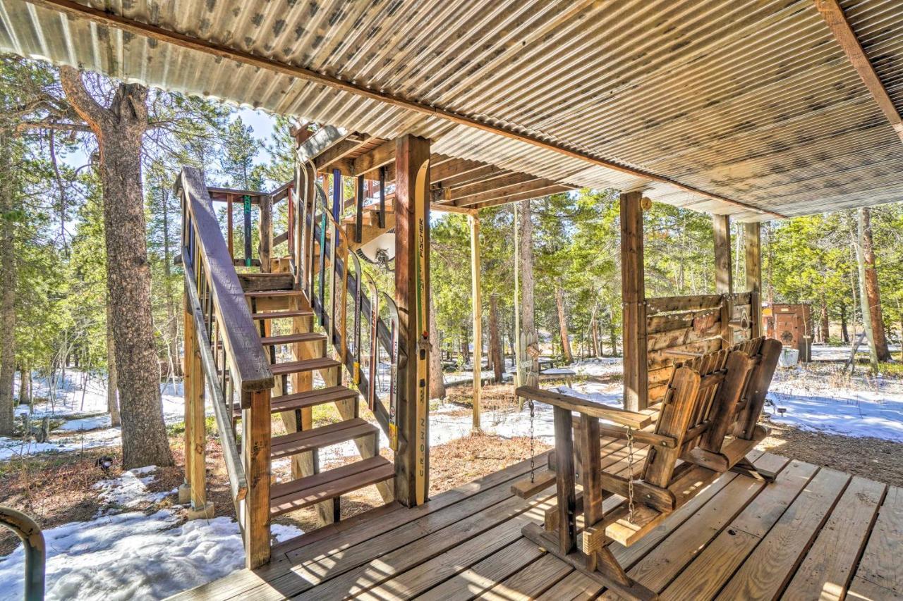 Secluded Black Hawk Log Cabin With Fire Pit! Exteriör bild