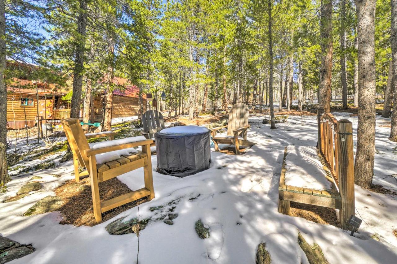Secluded Black Hawk Log Cabin With Fire Pit! Exteriör bild