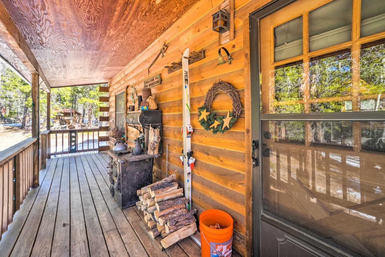 Secluded Black Hawk Log Cabin With Fire Pit! Exteriör bild