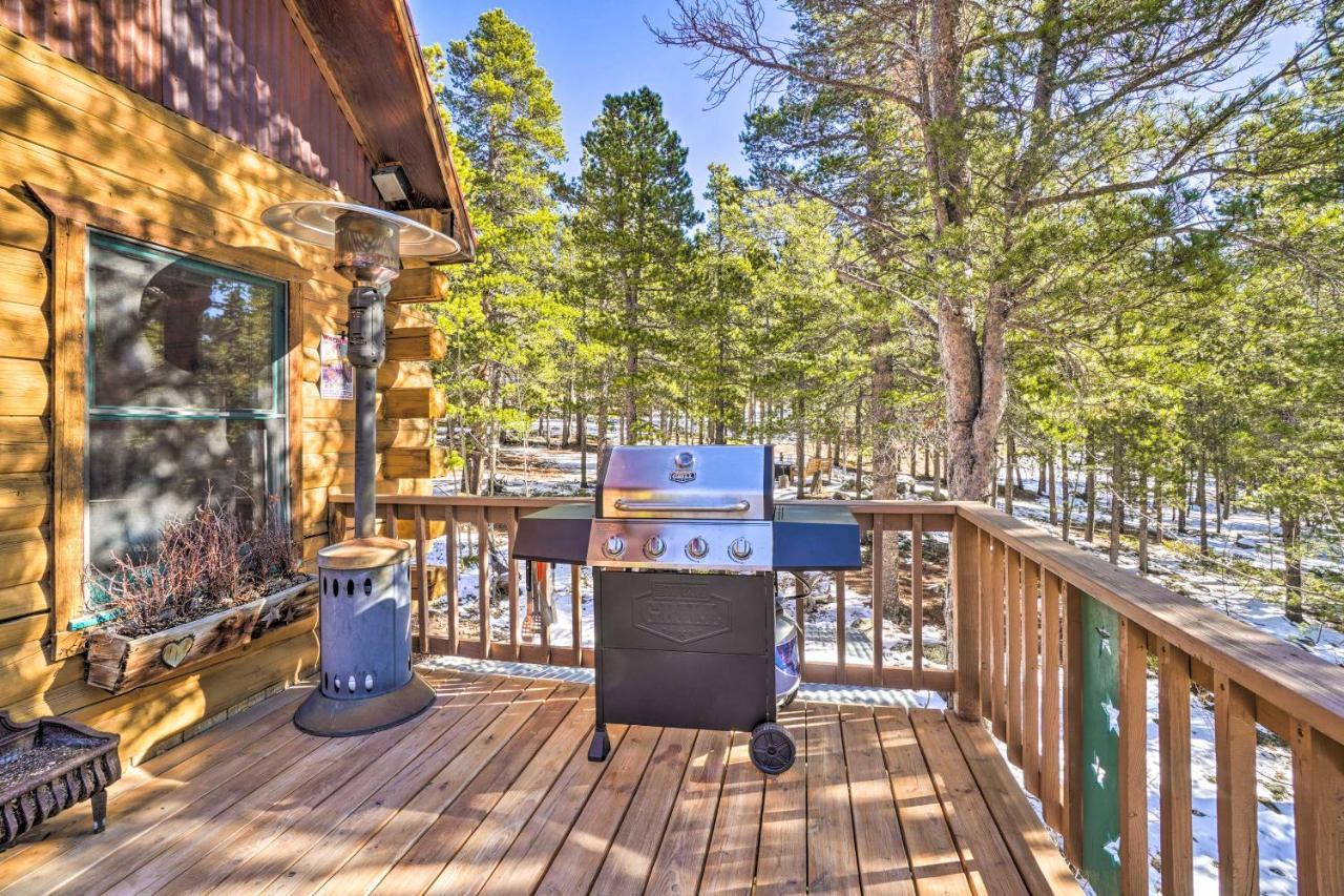 Secluded Black Hawk Log Cabin With Fire Pit! Exteriör bild